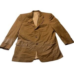 Stefano Ricci Tan 100% Wool Blazer Sport Jacket Size: 58 - Vintage